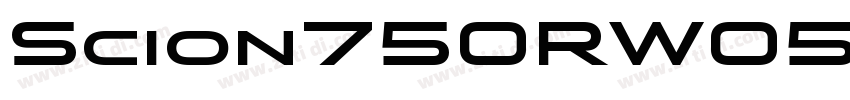 Scion750RW05 Black R字体转换